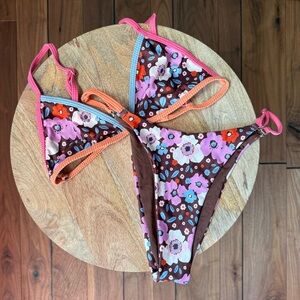 ONEONE x Free People Swimwear Bikini Set Sz: Med